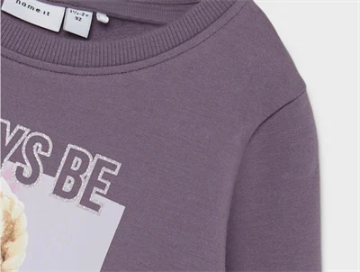 Name It purple sage sweatkjole Barbie